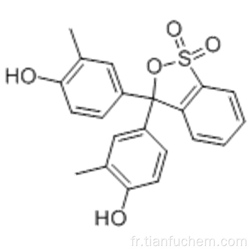 Phénol, 4,4 &#39;- (1,1-dioxido-3H-2,1-benzoxathiol-3-ylidène) bis [2-méthyl- CAS 1733-12-6